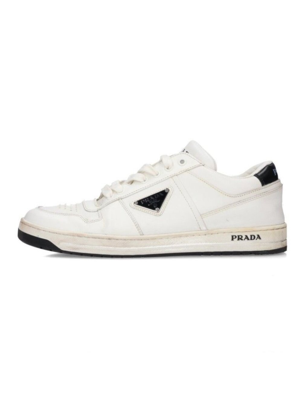 Prada Downtown Leather Sneakers